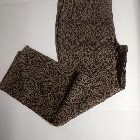 Brown patterned jeans Clearance